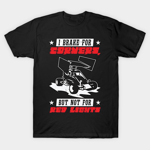 Sprint Car Dirt Track Racing T-Shirt by Tom´s TeeStore